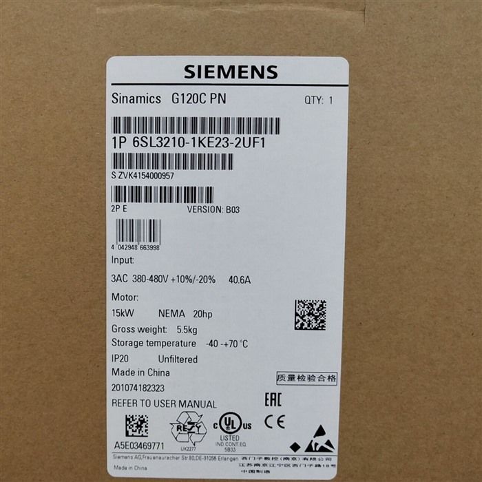 Модуль SIEMENS 6SL3210-1KE23-2UF1 6SL32101KE232UF1