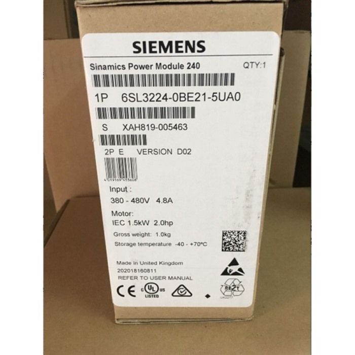 Модуль SIEMENS 6SL3224-0BE21-5UA0 INVERTER 6SL32240BE215UA0