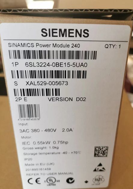 Модуль SIEMENS 6SL3224-0BE15-5UA0 INVERTER 6SL32240BE155UA0
