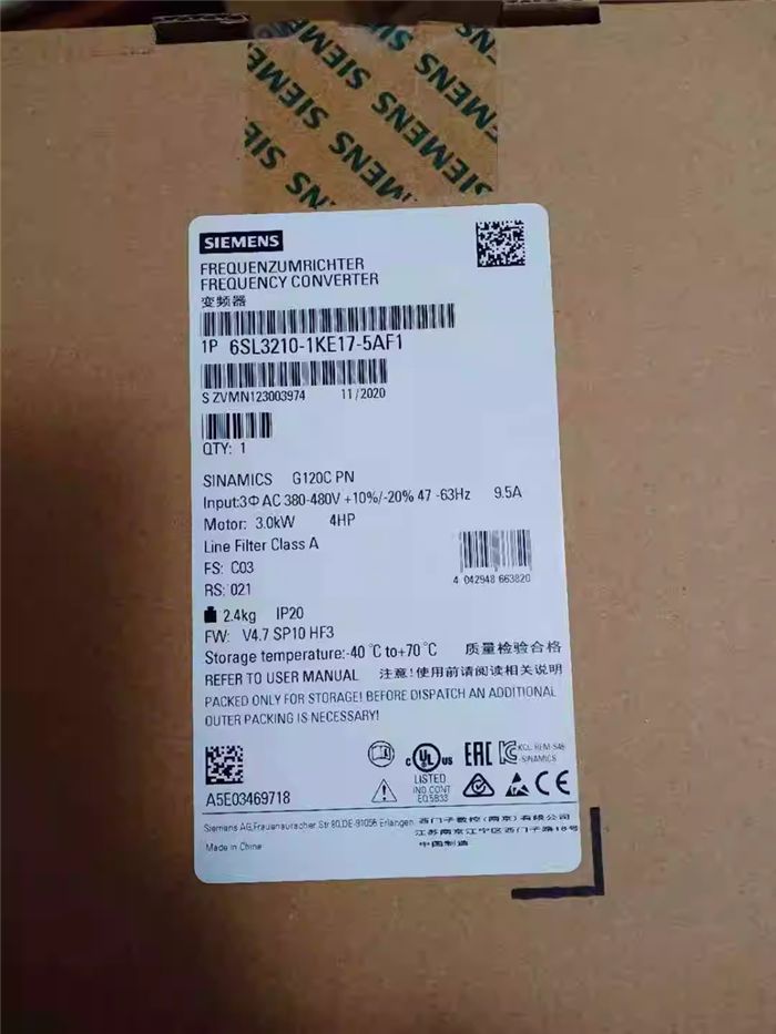 Модуль SIEMENS 6SL3210-1KE17-5AF1 INVERTER 6SL32101KE175AF1