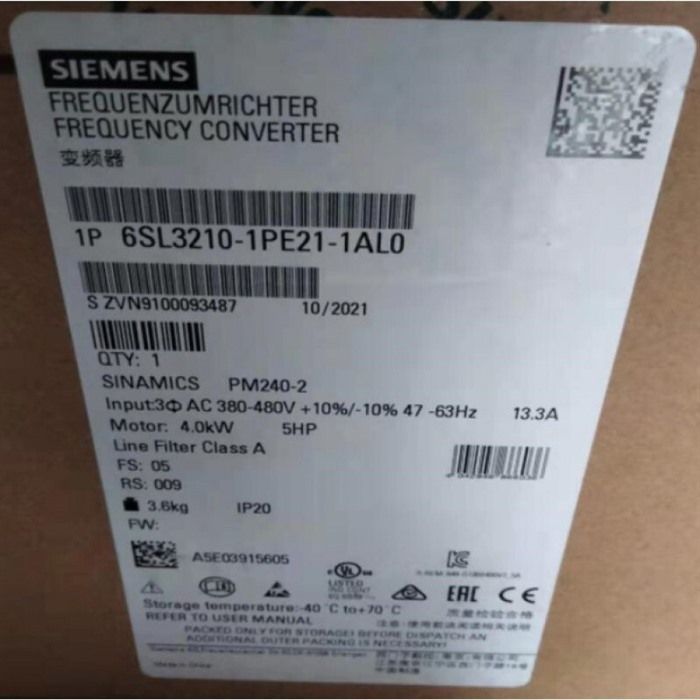 Модуль SIEMENS 6SL3210-1PE21-1AL0 INVERTER 6SL32101PE211AL0