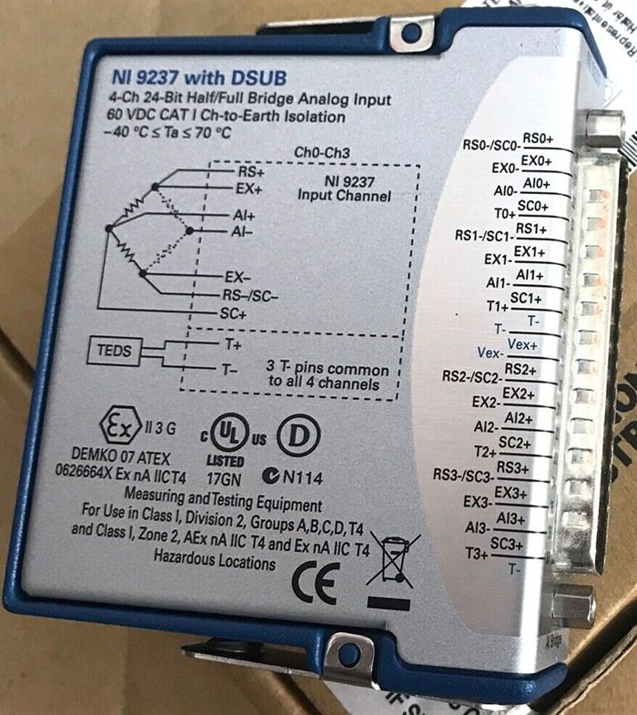 Модуль NATIONAL INSTRUMENTS NI 9237 Bridge Analog Input Module