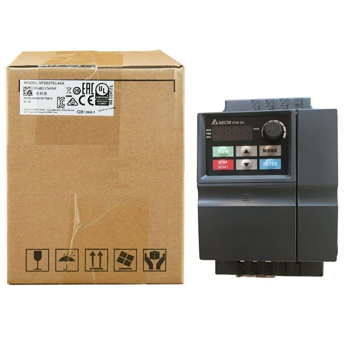 Модуль Delta Inverter VFD037EL43A AC Drive 5HP, 460V, 3-Ph Input