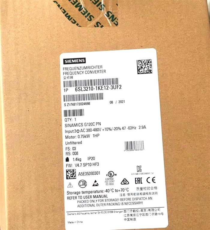 Модуль Siemens 6SL3210-1KE12-3UF2 6SL3 210-1KE12-3UF2