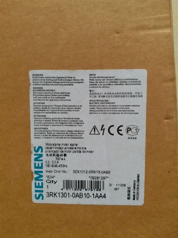 Модуль SIEMENS 3RK1301-0AB10-1AA4 MOTOR STARTER PLC MODULE