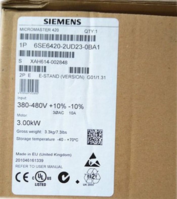 Модуль SIEMENS 6SE6420-2UD23-0BA1 MICROMASTER 420 INVERTER DRIVE 3kW