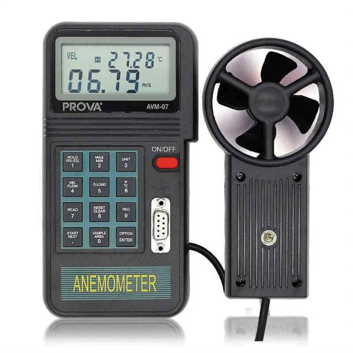 Модуль TES AVM-07 Digital Anemometer with RS-232 Interface and Software