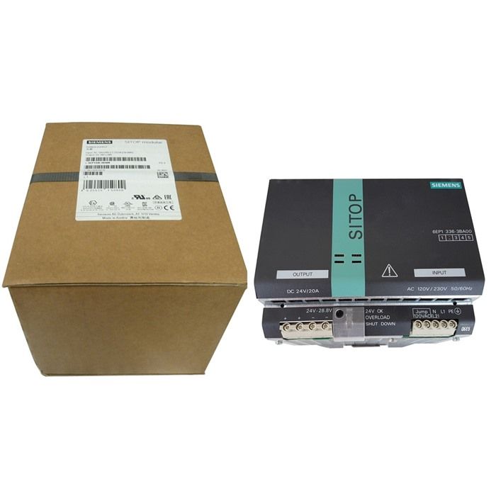 Модуль Siemens SITOP 6EP1336-3BA00 24VDC 20A 480W 1-Phase Modular DIN Rail Power Supply