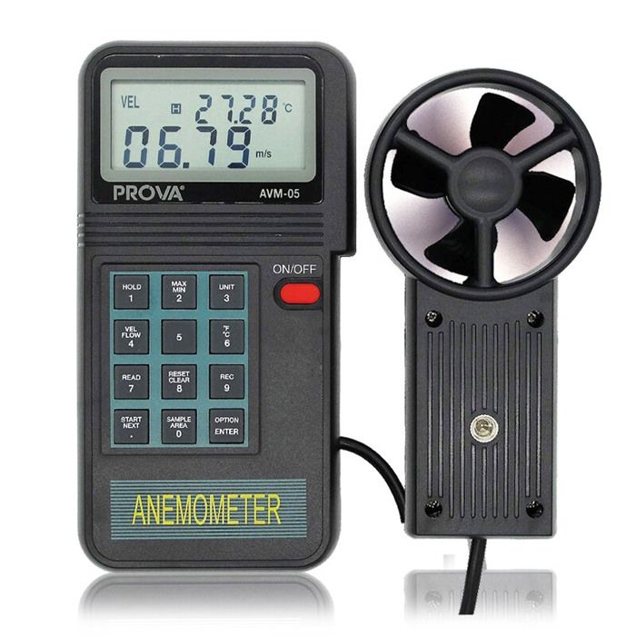 Модуль TES AVM-05 Digital Anemometer K Type Thermocouple Flow/Temperature Meter