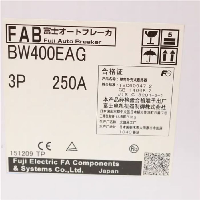 Модуль FUJI BW400EAG Air Circuit Breaker 3P 250A 300A 350A 400A