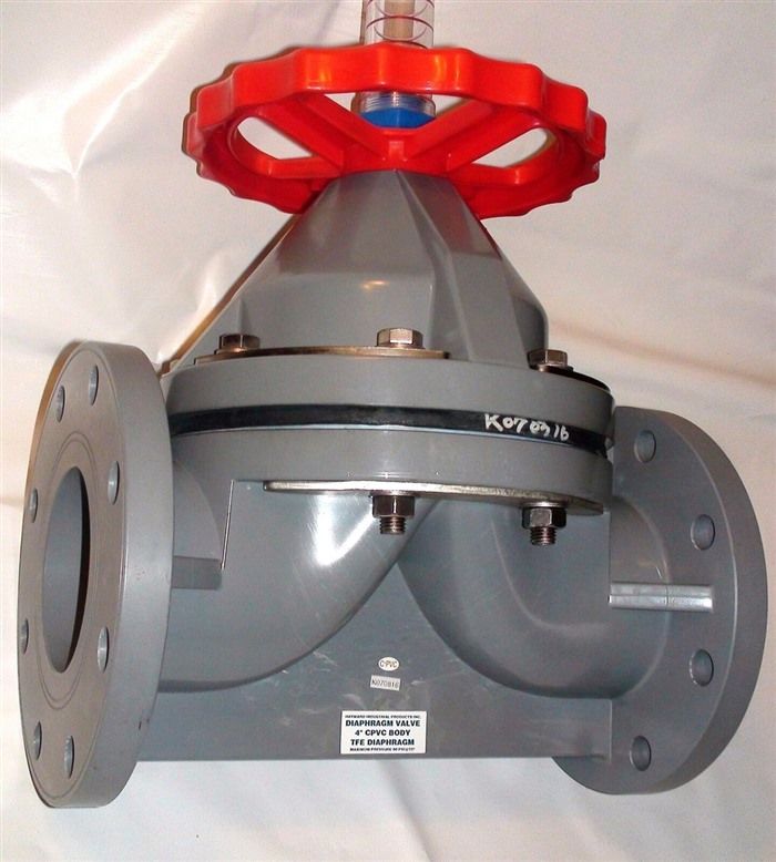 Модуль HAYWARD DA2400FTP VALVE DIAPHRAGM 4 IN CPVC BODY TFE DIA 90PSI MAX 4"