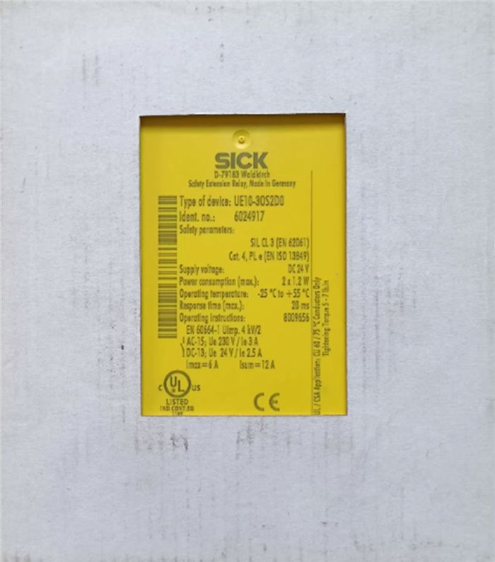 Модуль SICK UE10-3OS2D0 PLC SAFETY RELAY 24VDC 24VAC, 5 OUTPUTS, DIN
