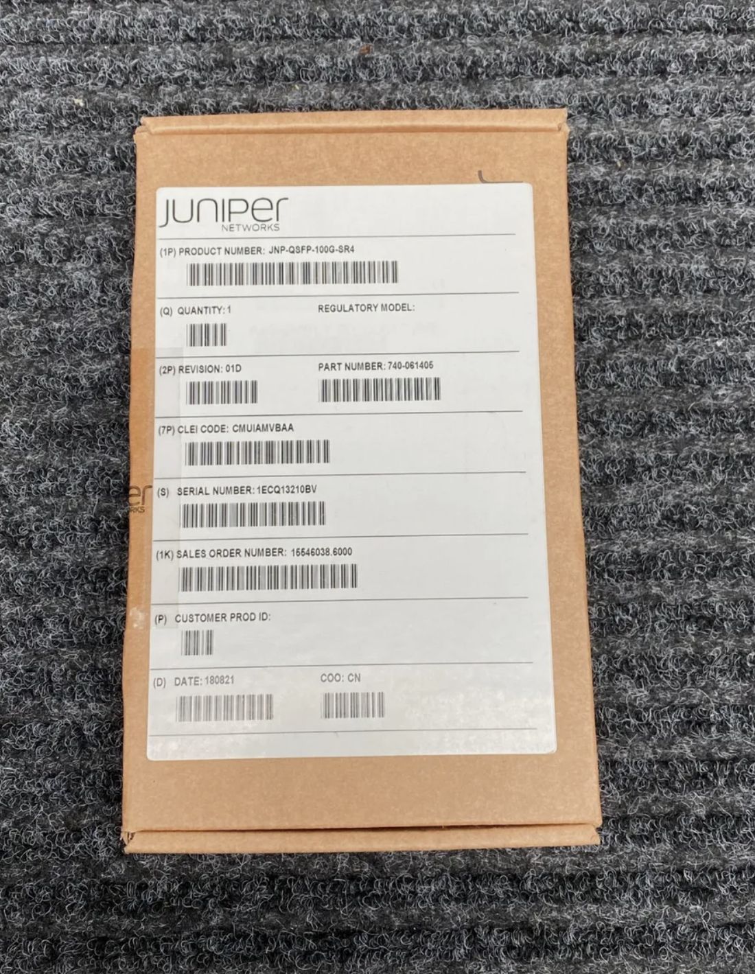 Трансивер JNP-QSFP-100G-SR4