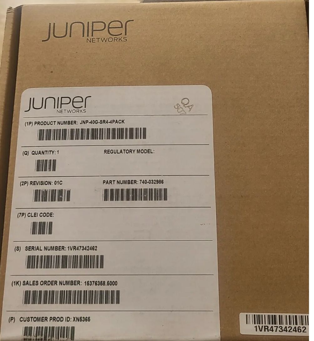 Трансивер Juniper JNP-40G-SR4-4PACK